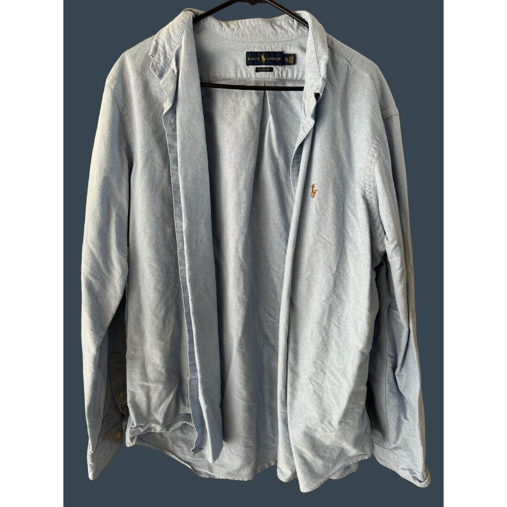 Ralph Lauren Mens 2x Light Blue Button Down